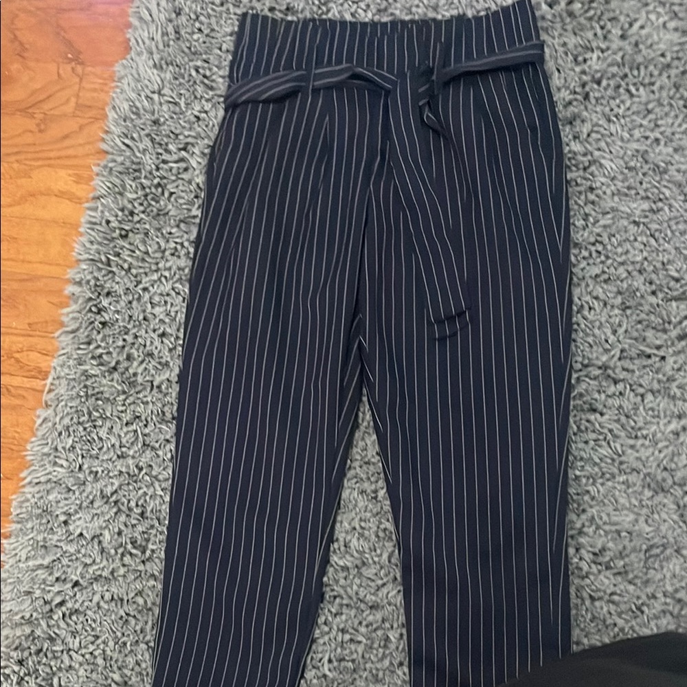 Navy Pinstripe Women's Pants